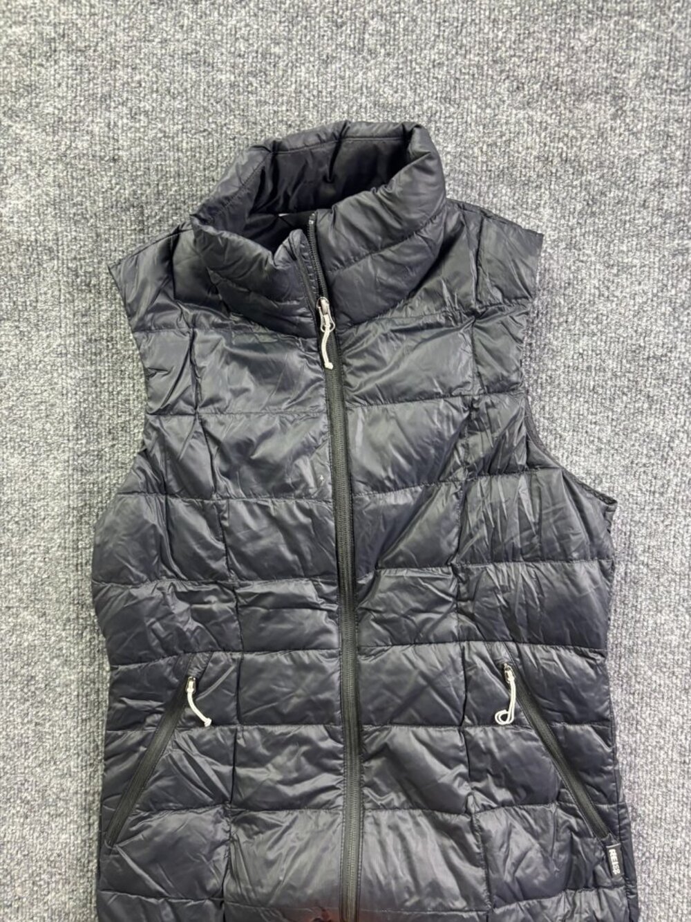 REI Co-op Vest Womens Small Black Down Puffer Full Zip Insulated Pockets Outdoor